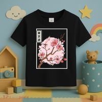Pink Sakura Flowers japanese cherry blossom Toddler T-Shirt thumb 3