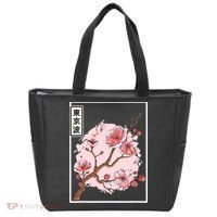 Pink Sakura Flowers japanese cherry blossom Tote Bag thumb 0