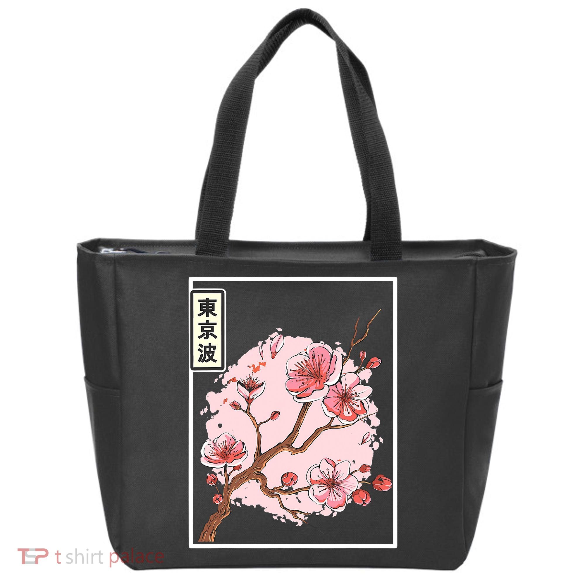 Pink Sakura Flowers japanese cherry blossom Tote Bag