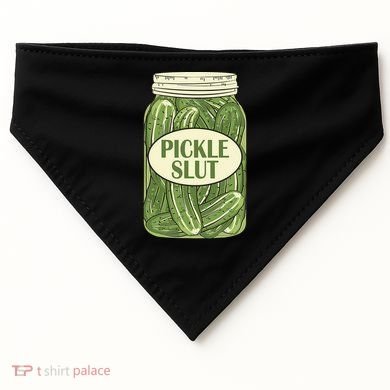 Pickle Slut Funny USA-Made Doggie Bandana