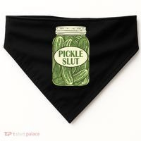 Pickle Slut Funny USA-Made Doggie Bandana thumb 0