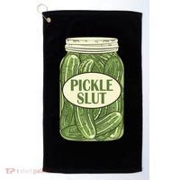 Pickle Slut Funny Golf Towel thumb 0