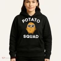 POTATO SQUAD Funny Smiling Vegetarian Matching Potato Lovers Hoodie thumb 5