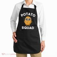 POTATO SQUAD Funny Smiling Vegetarian Matching Potato Lovers Apron thumb 2