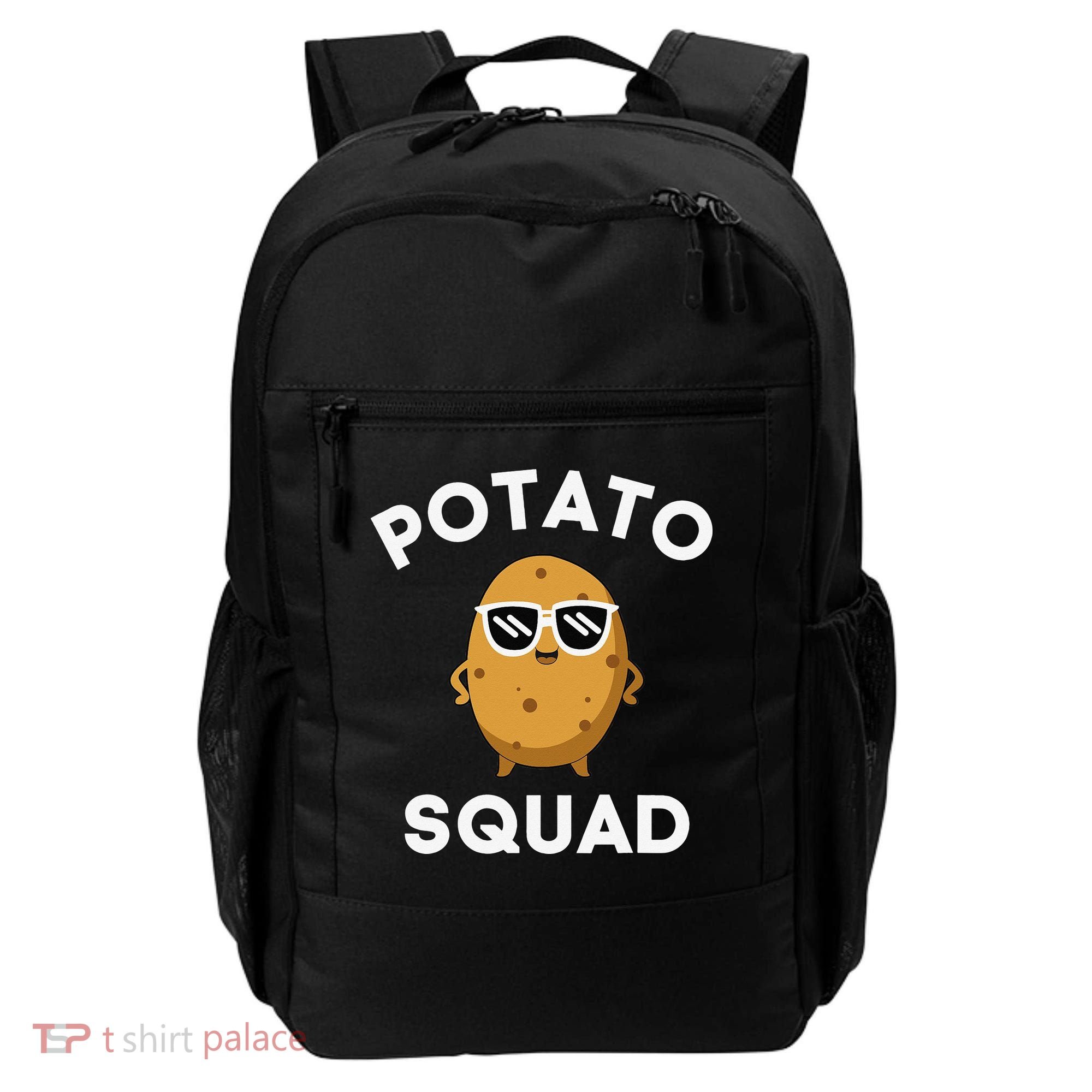 POTATO SQUAD Funny Smiling Vegetarian Matching Potato Lovers Backpack