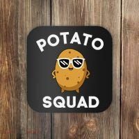 POTATO SQUAD Funny Smiling Vegetarian Matching Potato Lovers Coaster thumb 0