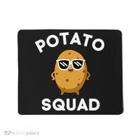POTATO SQUAD Funny Smiling Vegetarian Matching Potato Lovers Mousepad thumb 0