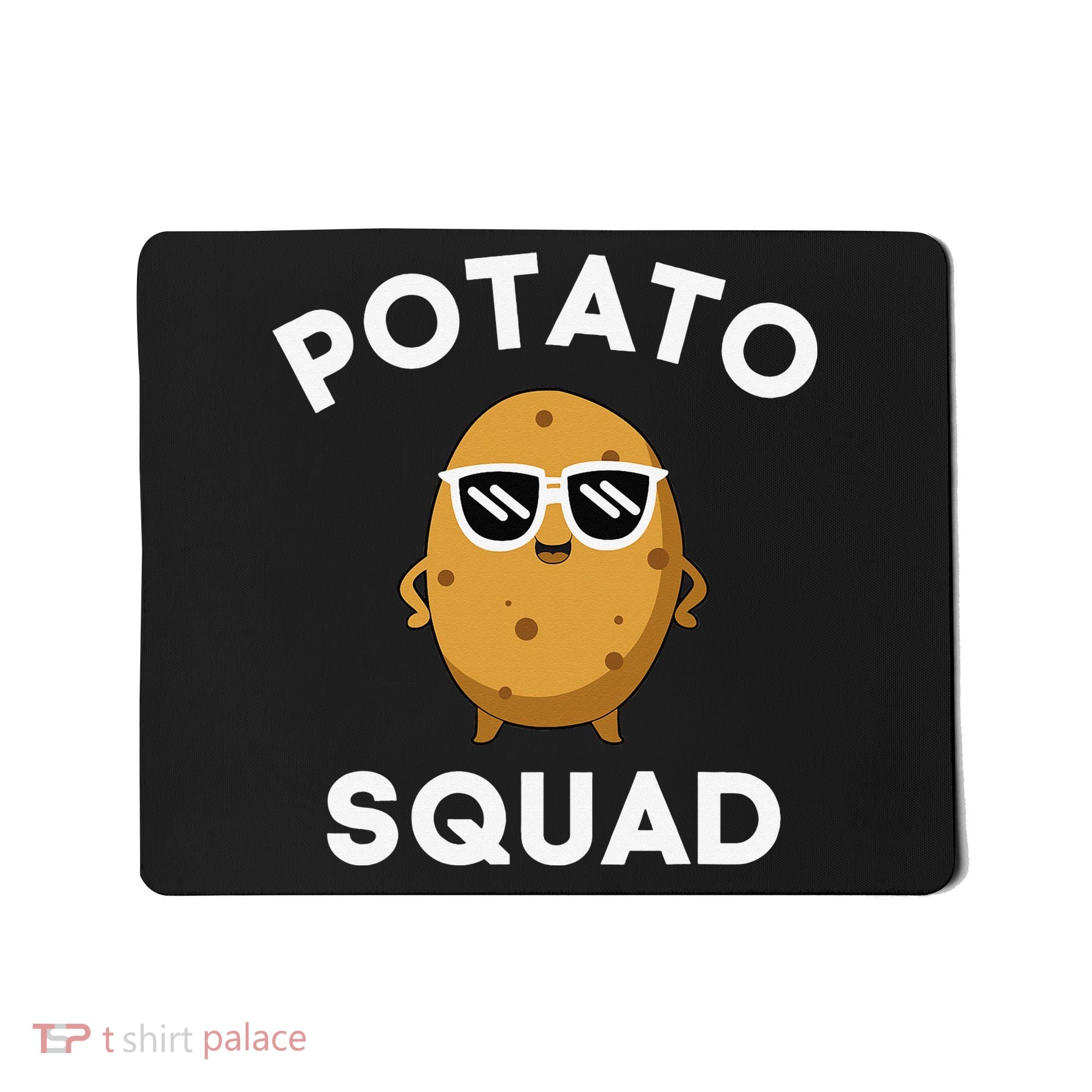 POTATO SQUAD Funny Smiling Vegetarian Matching Potato Lovers Mousepad