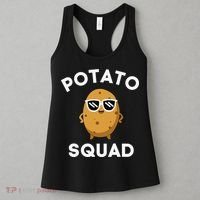 POTATO SQUAD Funny Smiling Vegetarian Matching Potato Lovers Women's Tank Top thumb 3