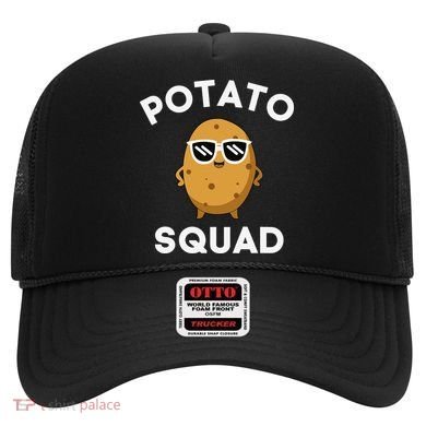POTATO SQUAD Funny Smiling Vegetarian Matching Potato Lovers Hat