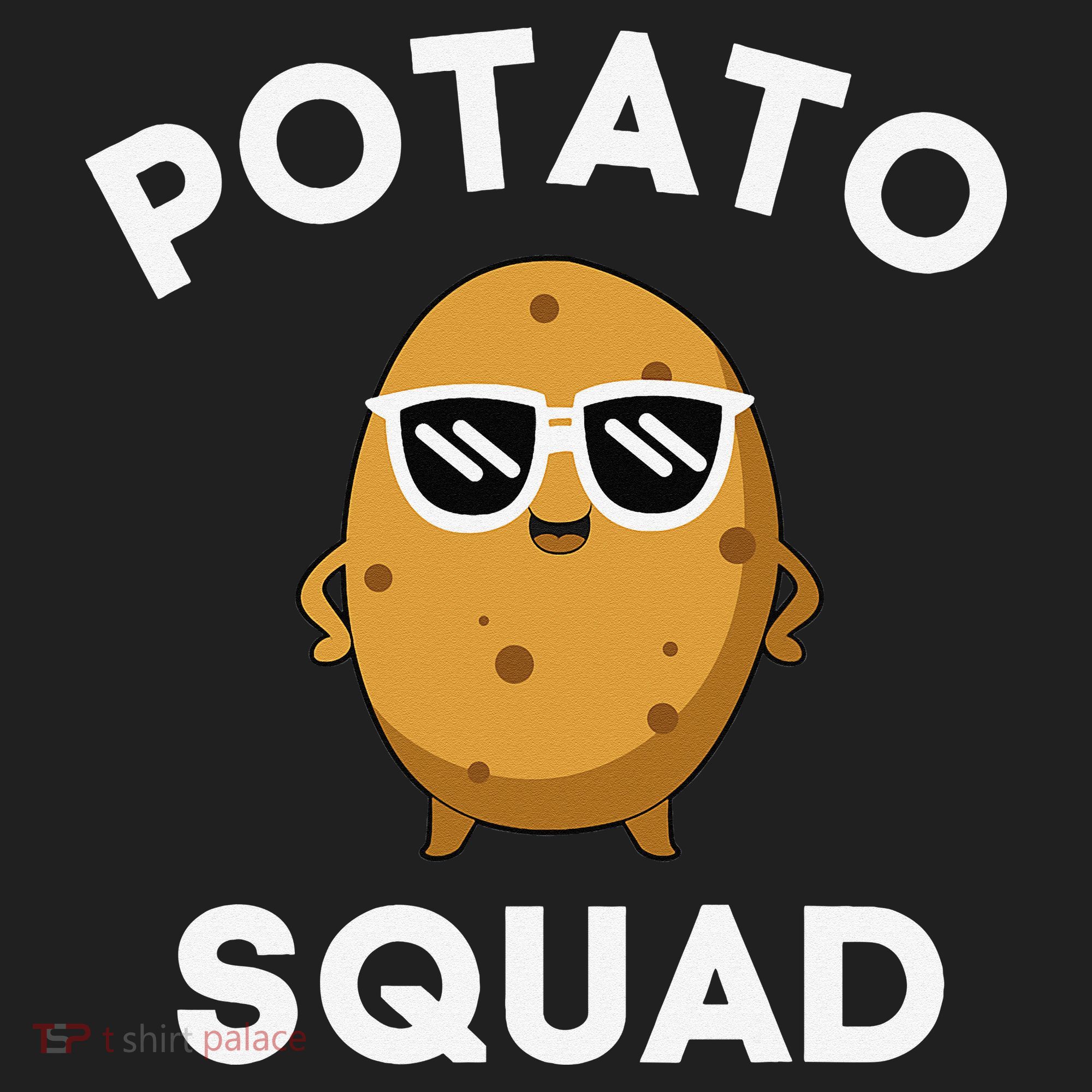 POTATO SQUAD Funny Smiling Vegetarian Matching Potato Lovers Hat