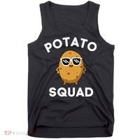 POTATO SQUAD Funny Smiling Vegetarian Matching Potato Lovers Tank Top thumb 0