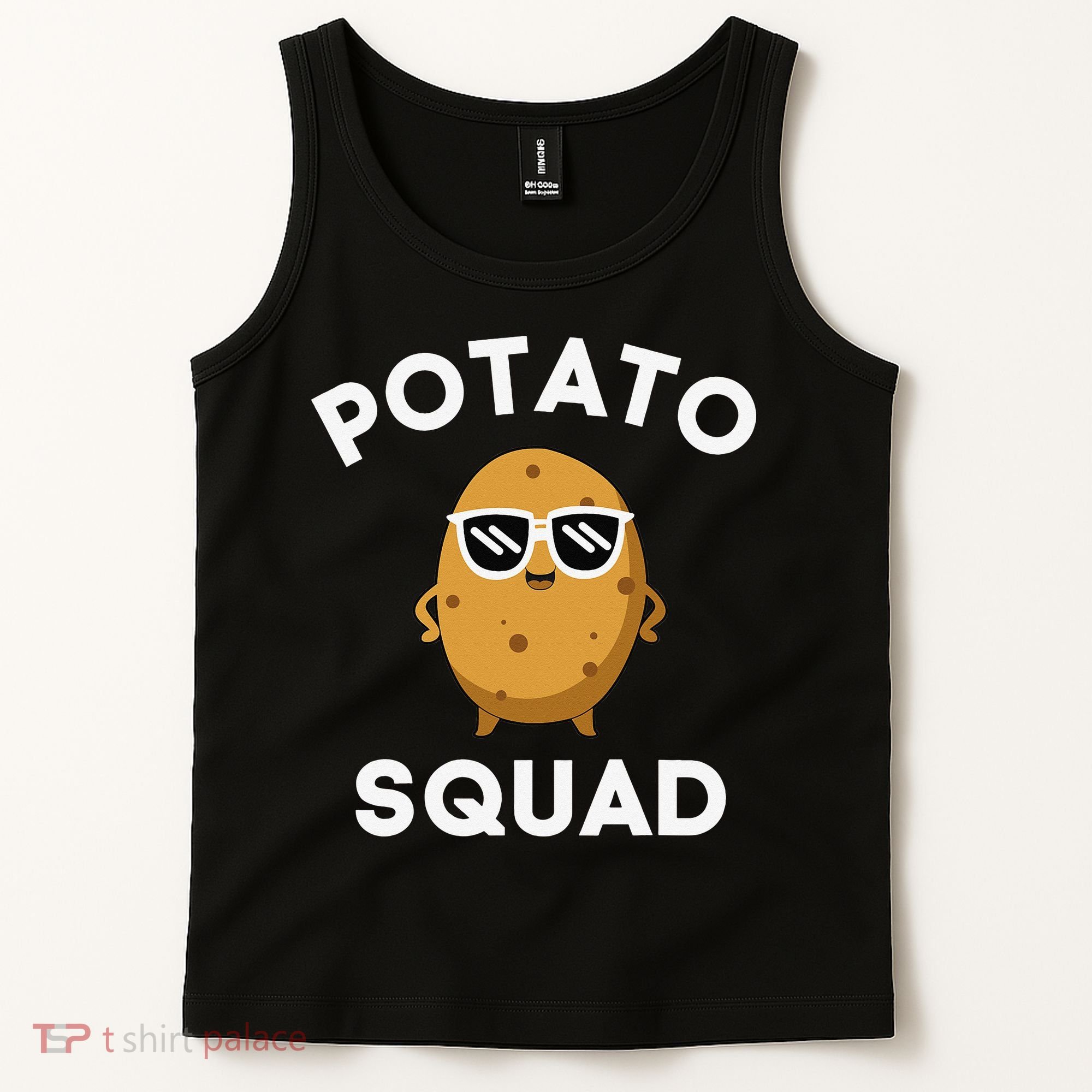 POTATO SQUAD Funny Smiling Vegetarian Matching Potato Lovers Tank Top