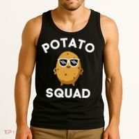 POTATO SQUAD Funny Smiling Vegetarian Matching Potato Lovers Tank Top thumb 3