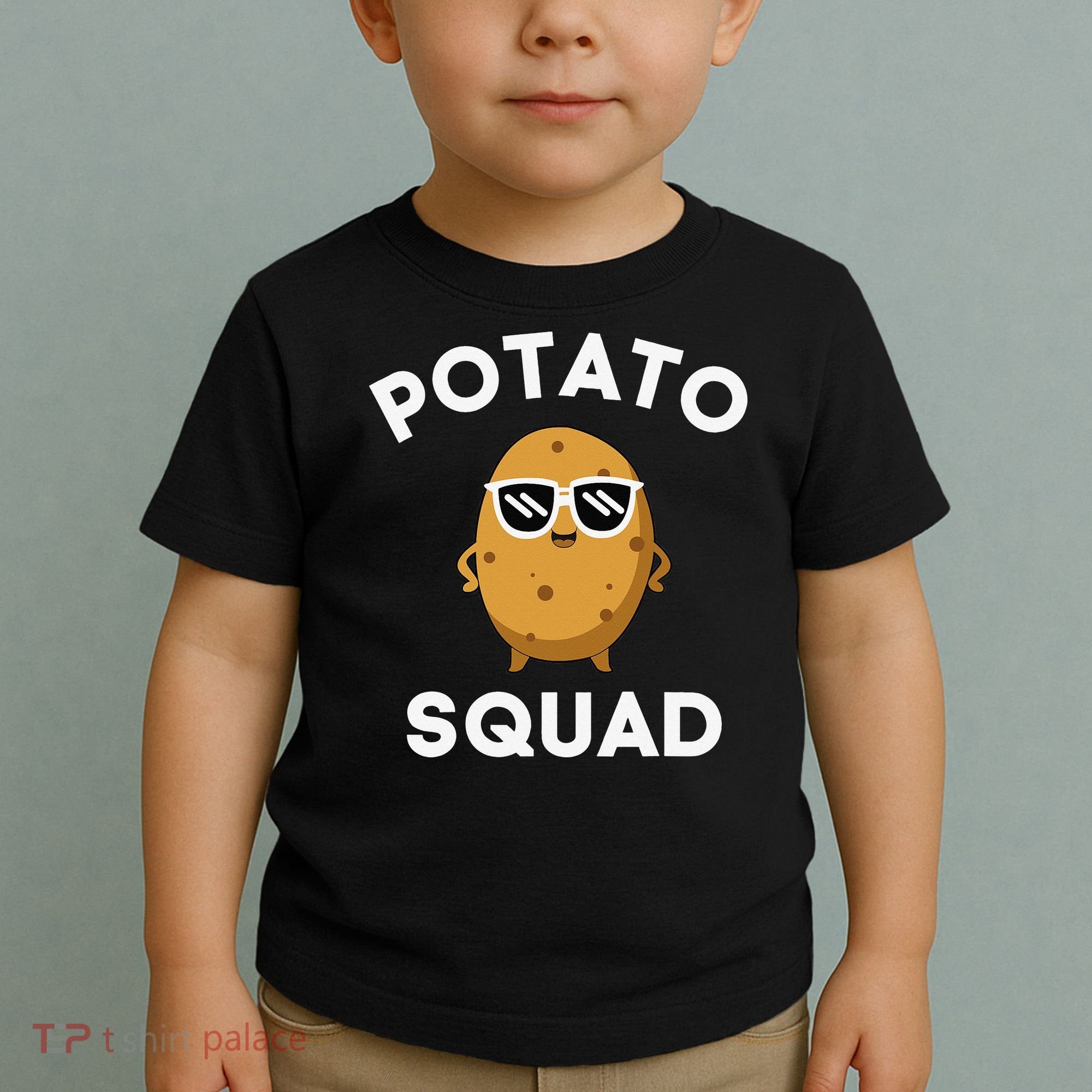POTATO SQUAD Funny Smiling Vegetarian Matching Potato Lovers Toddler T-Shirt