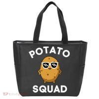 POTATO SQUAD Funny Smiling Vegetarian Matching Potato Lovers Tote Bag thumb 0