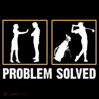 Problem Solved Funny Golfers Gift For Him USA-Made Doggie Bandana thumb 2