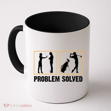 Problem Solved Funny Golfers Gift For Him Coffee Mug