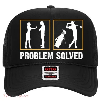 Problem Solved Funny Golfers Gift For Him Hat