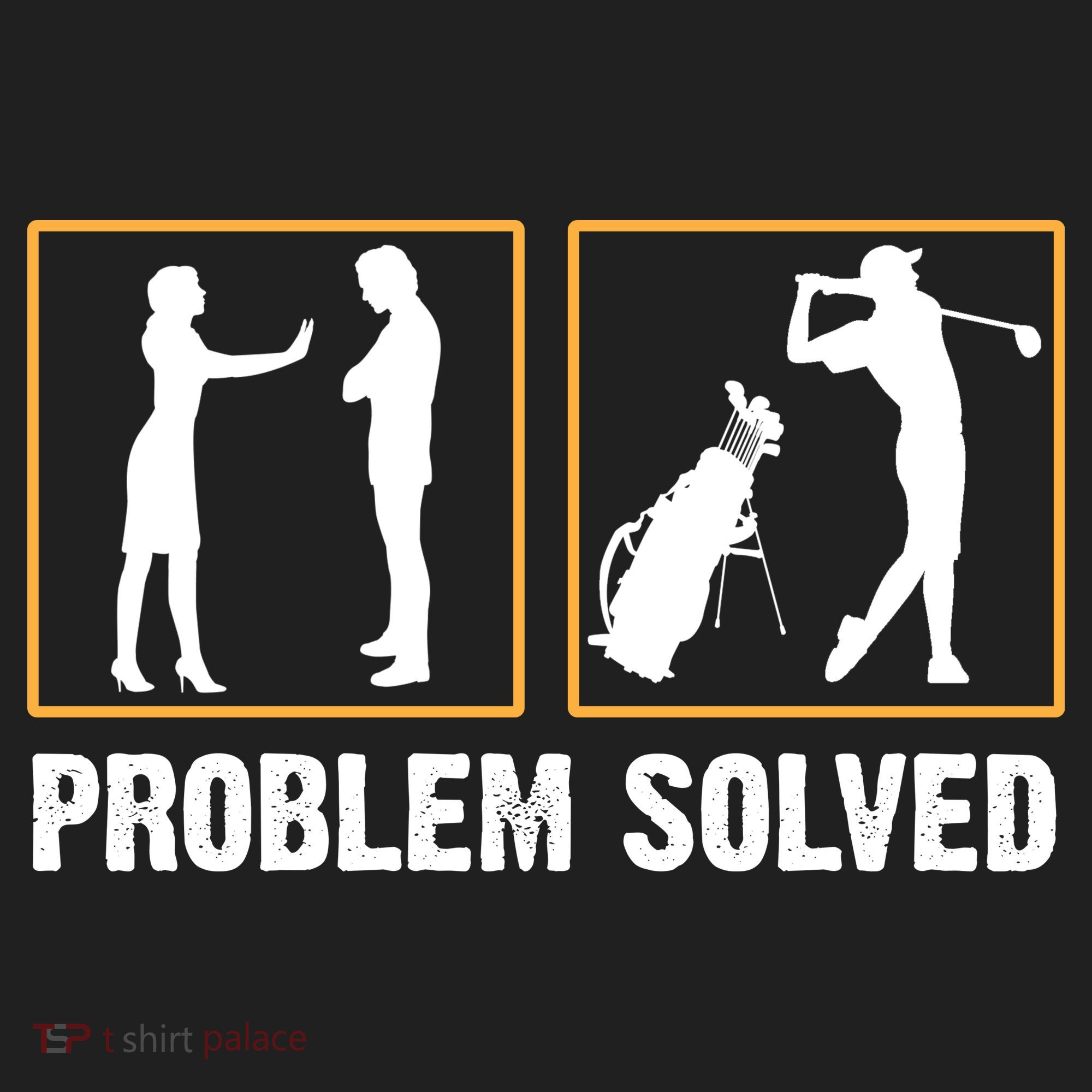 Problem Solved Funny Golfers Gift For Him Hat