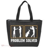 Problem Solved Funny Golfers Gift For Him Tote Bag thumb 0