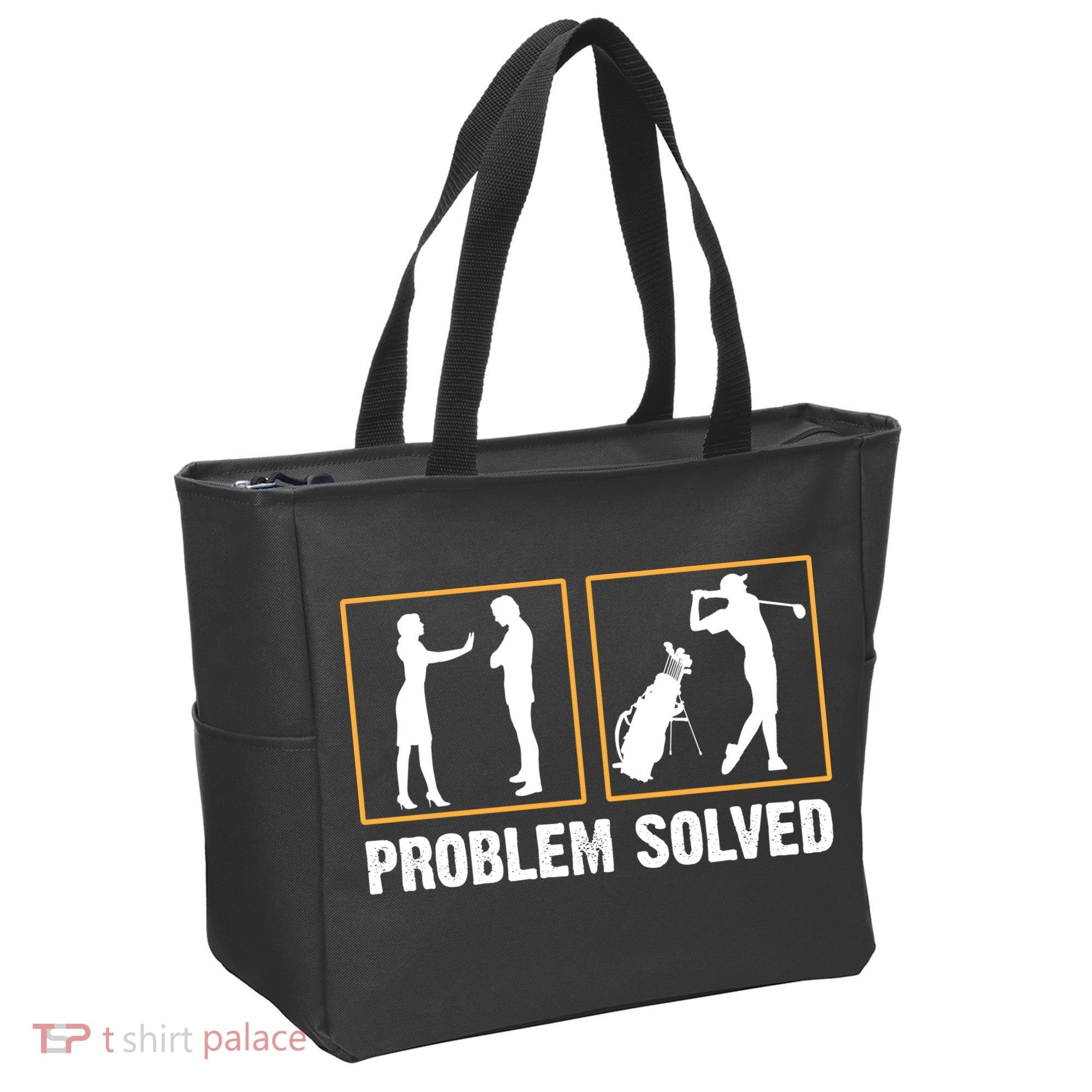 Problem Solved Funny Golfers Gift For Him Tote Bag