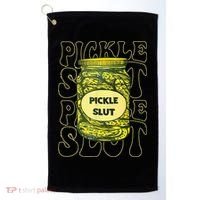 Pickle Slut Funny Pickle Slut Who Loves Pickles Golf Towel thumb 0