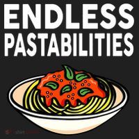 Pasta Spaghetti Funny Endless Pastabilities 7 Panel Mesh Trucker Snapback Hat thumb 2