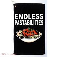 Pasta Spaghetti Funny Endless Pastabilities Golf Towel thumb 0