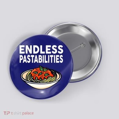 Pasta Spaghetti Funny Endless Pastabilities Button