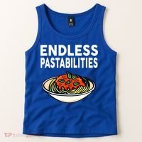 Pasta Spaghetti Funny Endless Pastabilities Tank Top thumb 2