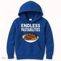 Pasta Spaghetti Funny Endless Pastabilities Kids Hoodie thumb 0