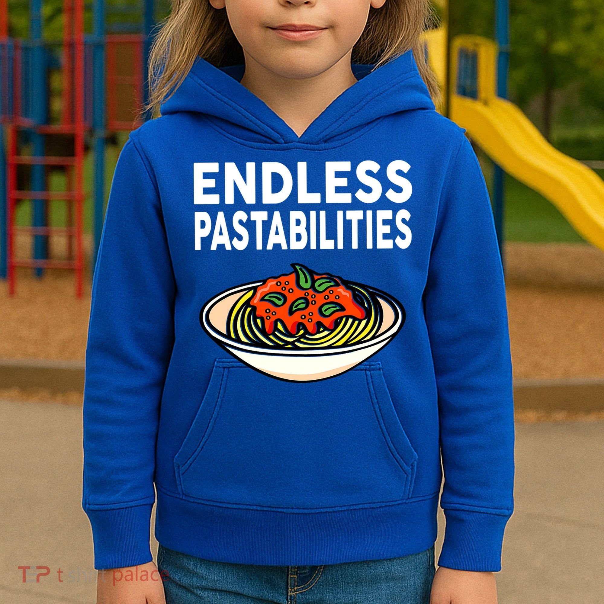 Pasta Spaghetti Funny Endless Pastabilities Kids Hoodie