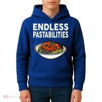 Pasta Spaghetti Funny Endless Pastabilities Kids Hoodie thumb 4