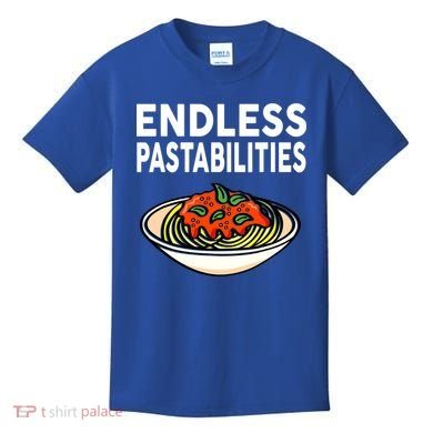 Pasta Spaghetti Funny Endless Pastabilities Kids T-Shirt
