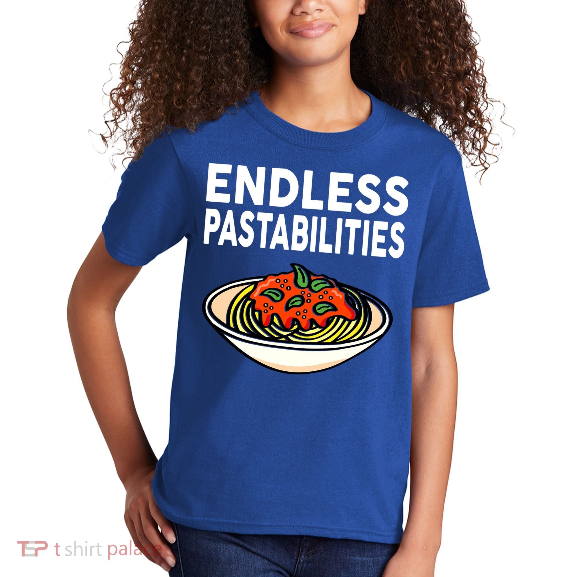 Pasta Spaghetti Funny Endless Pastabilities Kids T-Shirt