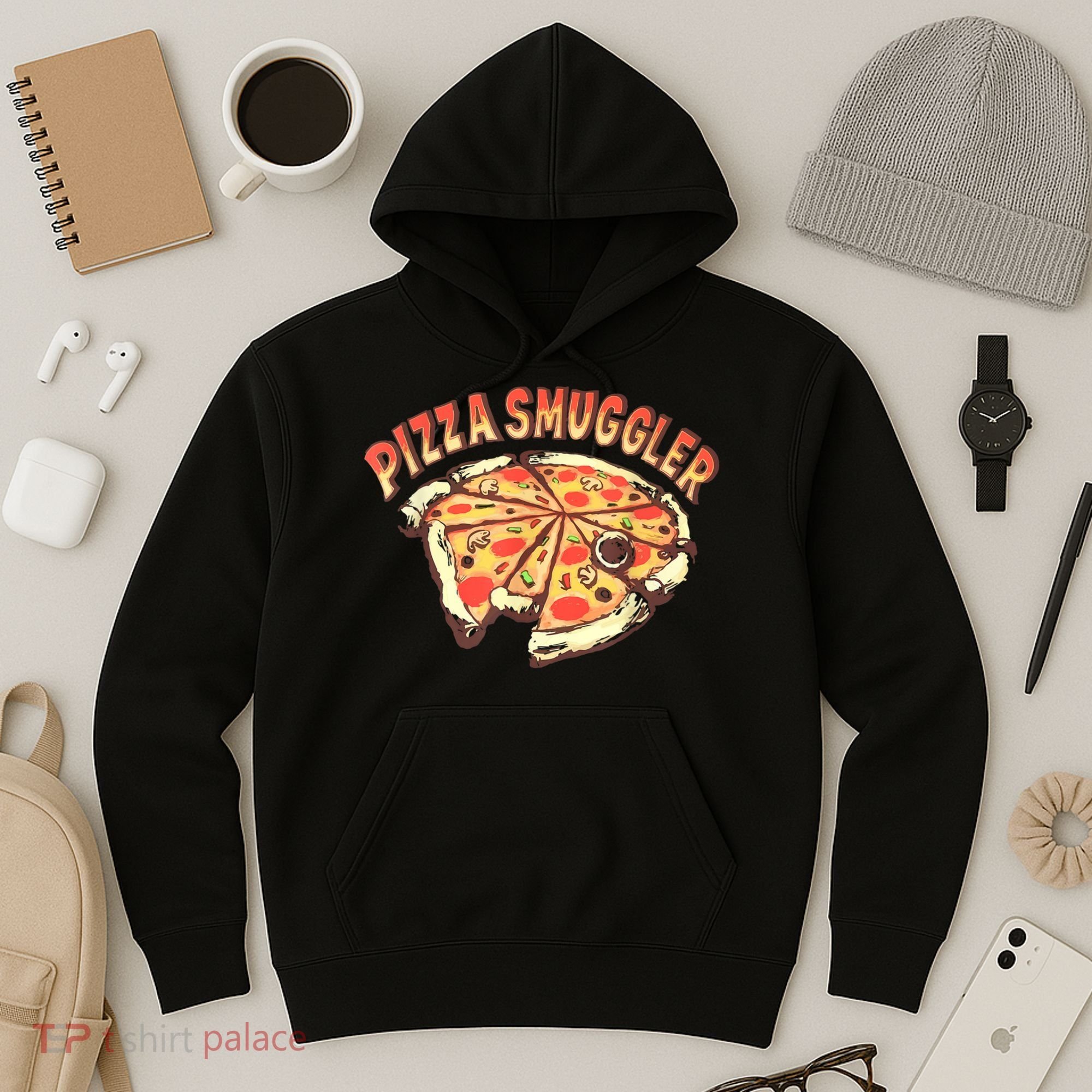 Pizza Smuggler Funny Pizza Lovers Hoodie