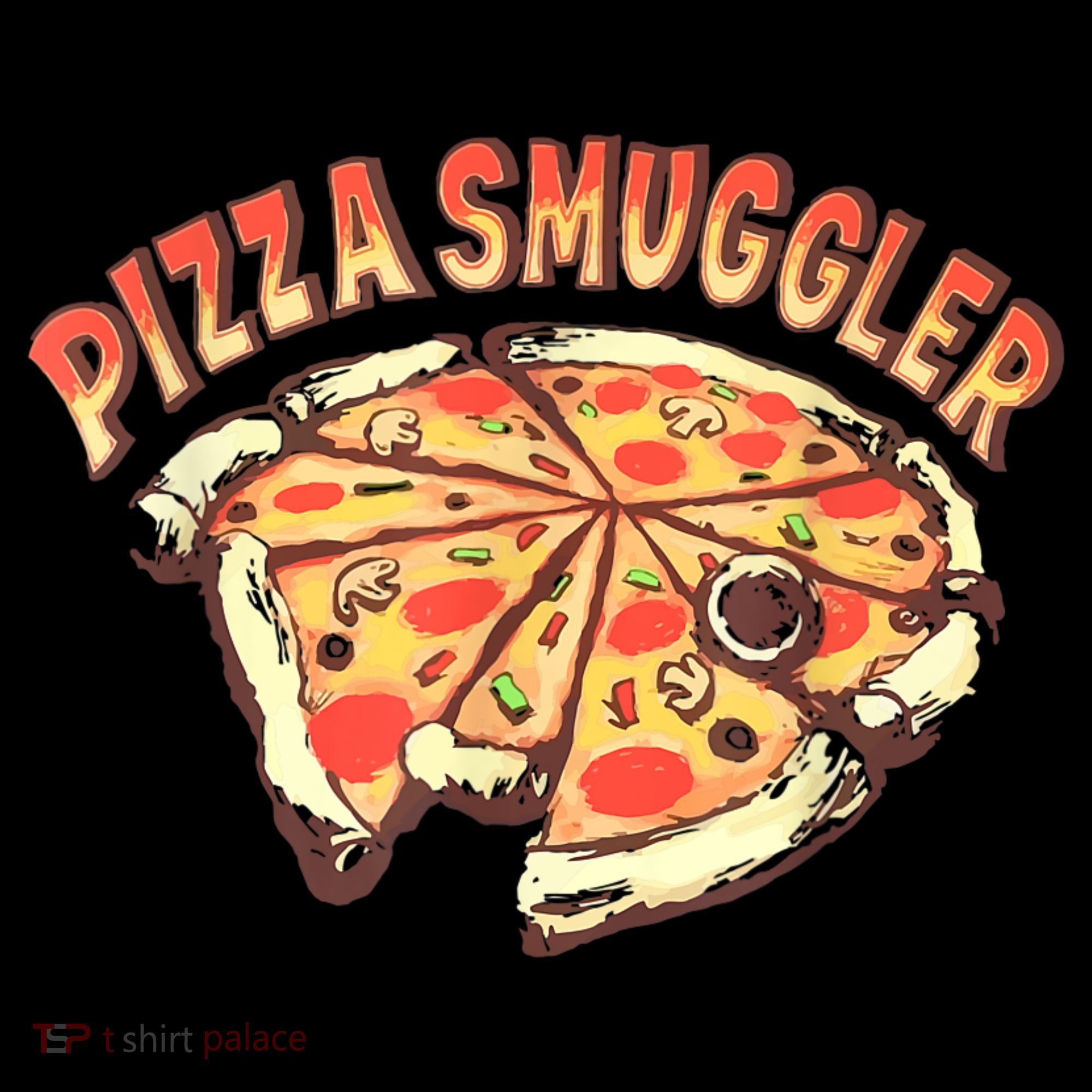 Pizza Smuggler Funny Pizza Lovers Coaster