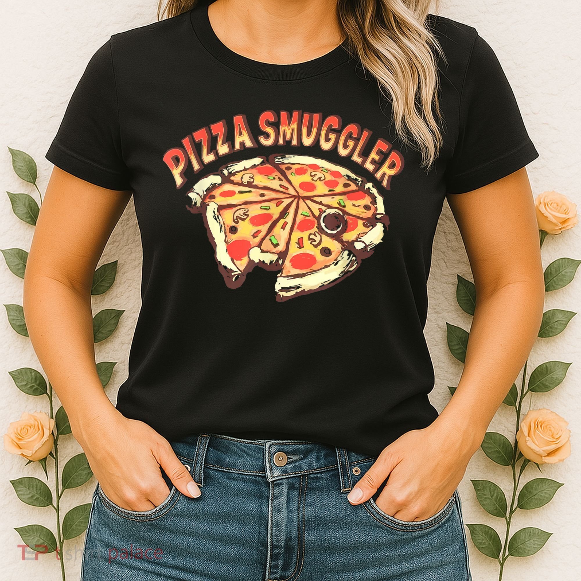 Pizza Smuggler Funny Pizza Lovers Women's T-Shirt