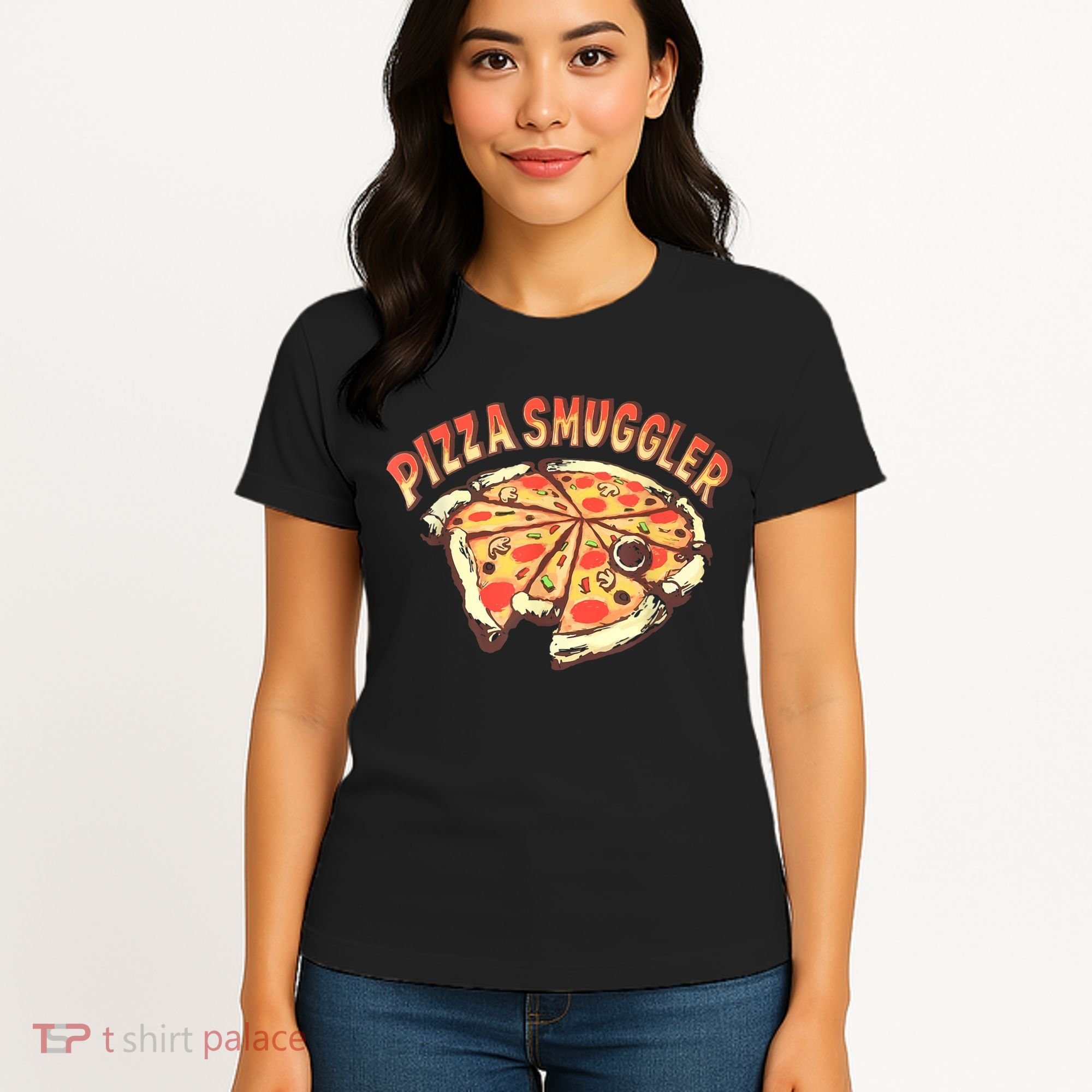 Pizza Smuggler Funny Pizza Lovers Women's T-Shirt