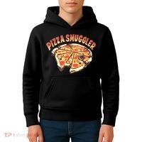 Pizza Smuggler Funny Pizza Lovers Kids Hoodie thumb 4