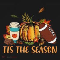 Pumpkin Spice Football Tis The Season Fall Thanksgiving Gift Gift Backpack thumb 2