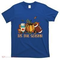 Pumpkin Spice Football Tis The Season Fall Thanksgiving Gift Gift T-Shirt thumb 0