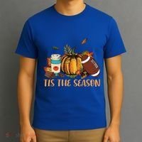 Pumpkin Spice Football Tis The Season Fall Thanksgiving Gift Gift T-Shirt thumb 3