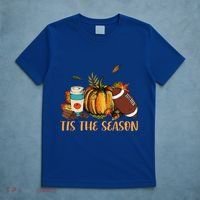 Pumpkin Spice Football Tis The Season Fall Thanksgiving Gift Gift T-Shirt thumb 5