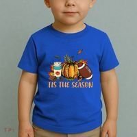Pumpkin Spice Football Tis The Season Fall Thanksgiving Gift Gift Toddler T-Shirt thumb 2