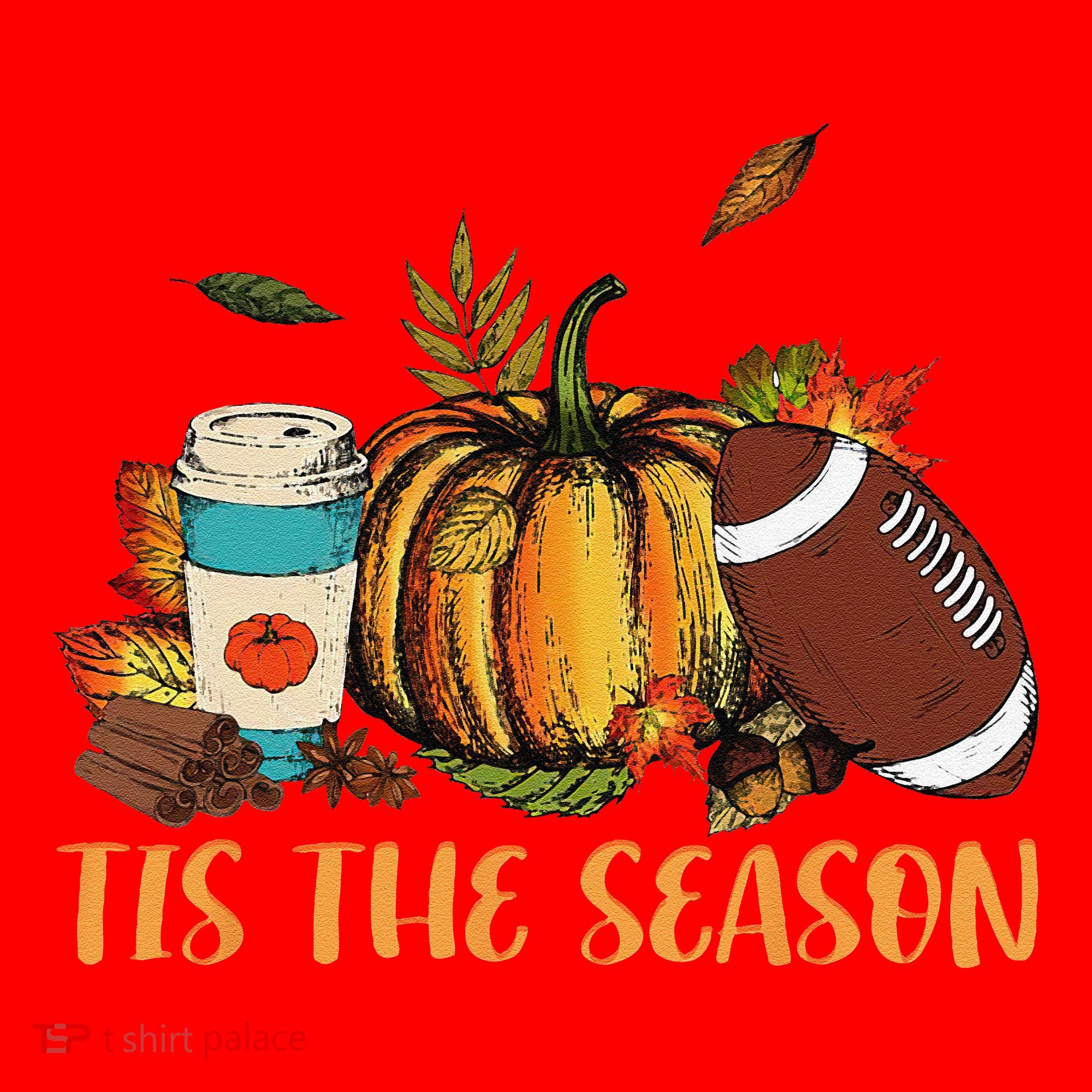 Pumpkin Spice Football Tis The Season Fall Thanksgiving Gift Gift Santa Hat