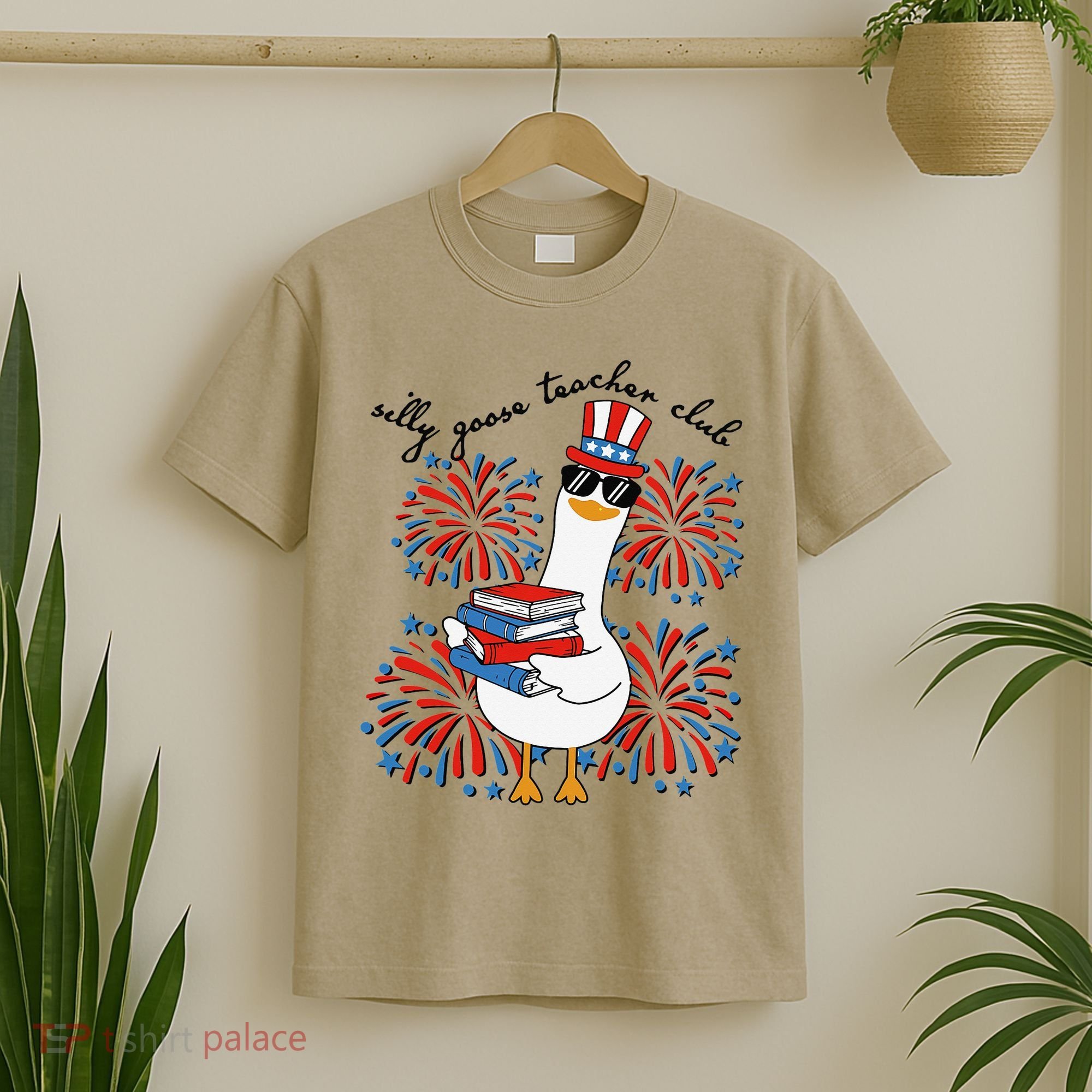 Patriotic Silly Goose Teacher Club 4th Of July Teacher Life T-Shirt