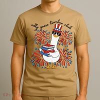 Patriotic Silly Goose Teacher Club 4th Of July Teacher Life T-Shirt thumb 3