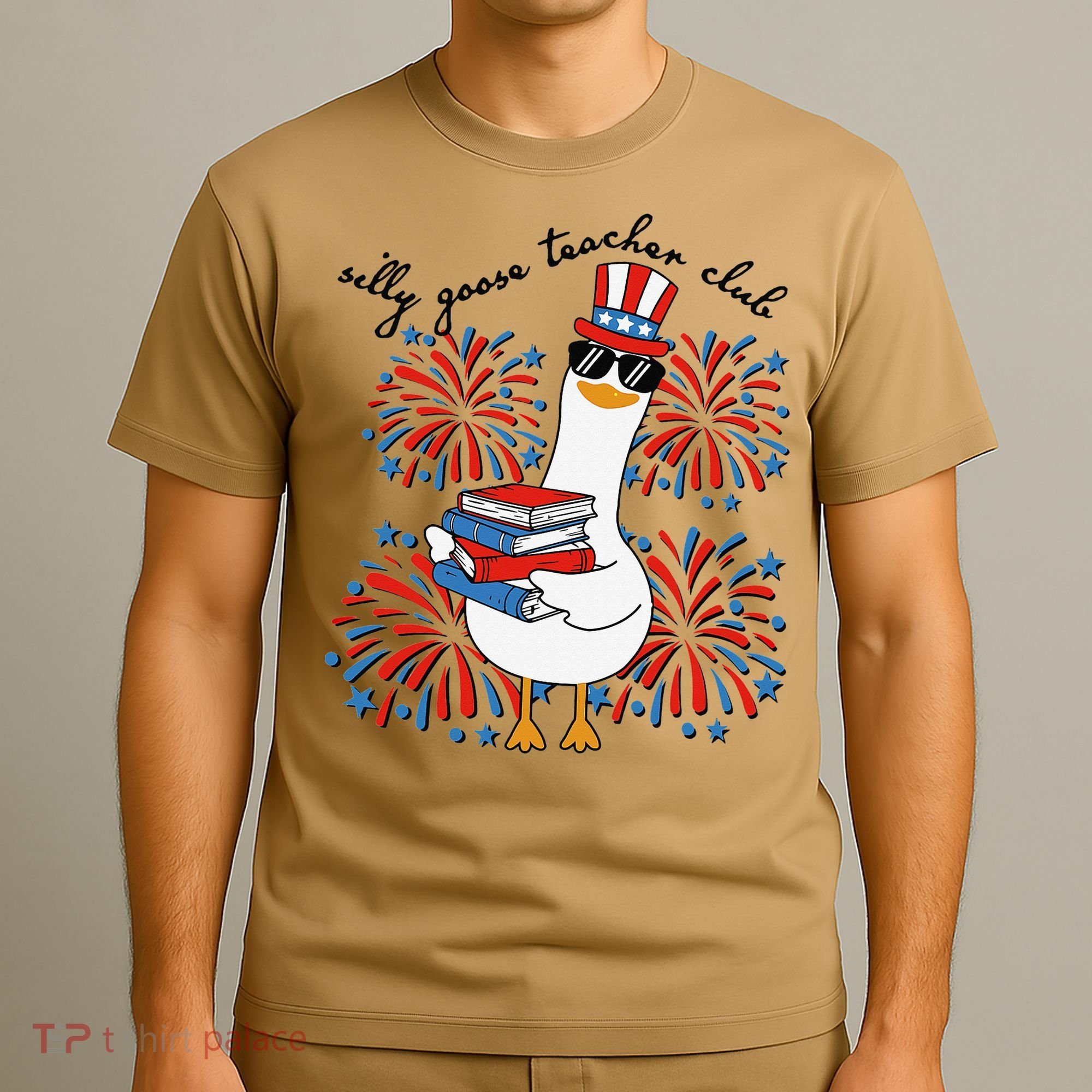 Patriotic Silly Goose Teacher Club 4th Of July Teacher Life T-Shirt